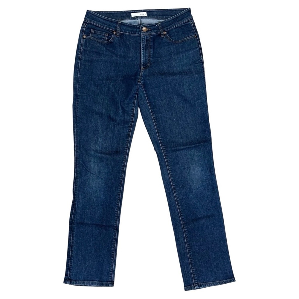 Ann Taylor Loft Jeans Women’s Size 28/6 Blue Curvy Straight 31x31